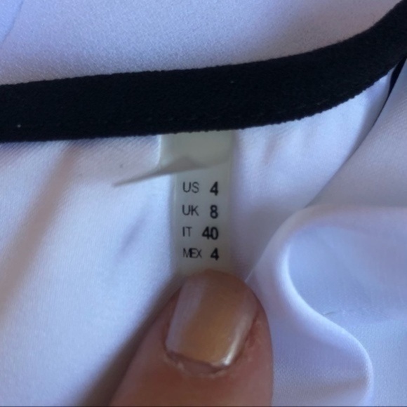 Elie Tahari Color Block Keyhole Black White Short Sleeve Dress 👗 - Picture 13 of 14